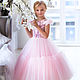 Dress is made of tulle prom floor girl's Pink blossom, Dresses, Moscow,  Фото №1