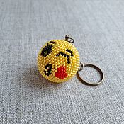 Сумки и аксессуары handmade. Livemaster - original item keychain: Smiley bead kiss. Handmade.