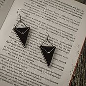 Украшения handmade. Livemaster - original item Triangle earrings (e-018). Handmade.