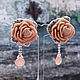 Earrings 'how fair, How fresh were the roses', Earrings, St. Petersburg,  Фото №1