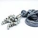 Lariat 'Mysterious gray', bead harness, silver. Lariats. Beaded jewelry. My Livemaster. Фото №5