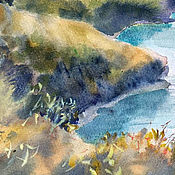 Картины и панно handmade. Livemaster - original item Painting watercolor. Landscape. Altay. The Katun River. Handmade.