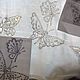 Small curtain with butterfly pattern. Curtains. Richelieu embroidery. My Livemaster. Фото №5