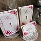 Table numbers rose white vintage. Card. eventtime. Online shopping on My Livemaster.  Фото №2