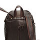 Backpack men's leather brown Elbrus Mod R35-122. Men\\\'s backpack. Natalia Kalinovskaya. My Livemaster. Фото №5