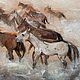 «Лошади в Каппадокии» масляными красками. Картины. Алёна (Makarova-Alena). Ярмарка Мастеров.  Фото №5