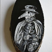 Картины и панно handmade. Livemaster - original item Pictures: The plague doctor. Handmade.