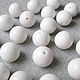 White agate 12 mm (imitation), 28951208 beads ball smooth, Beads1, Ekaterinburg,  Фото №1