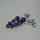 Order Pendant with amethyst and butterfly. CvetlanaCm (avtorbiju). Livemaster. . Pendants Фото №3