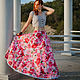 Order Boho long skirt 'may rose'. Kupava - ethno/boho. Livemaster. . Skirts Фото №3