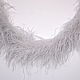Ostrich feather boa 1.8 m light gray - 5 threads (FIVE-thread). Sewing accessories. Weakne - furniture and fabrics (weakne). Online shopping on My Livemaster.  Фото №2