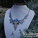 Necklace silver 'Selena Mini' Kyanite Blue Prom. Necklace. Shard Noir - handmade jewelry. My Livemaster. Фото №4