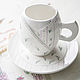 Lavender shabby.. Cup handmade ceramics. Mugs and cups. JaneCeramics. Online shopping on My Livemaster.  Фото №2