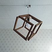Для дома и интерьера handmade. Livemaster - original item Ceiling and pendant lights: Lamp CUBE made of solid oak. Handmade.