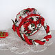 Textile basket Red roses. Candy box, for small things, jewelry. Basket. Elena Gavrilova. My Livemaster. Фото №5