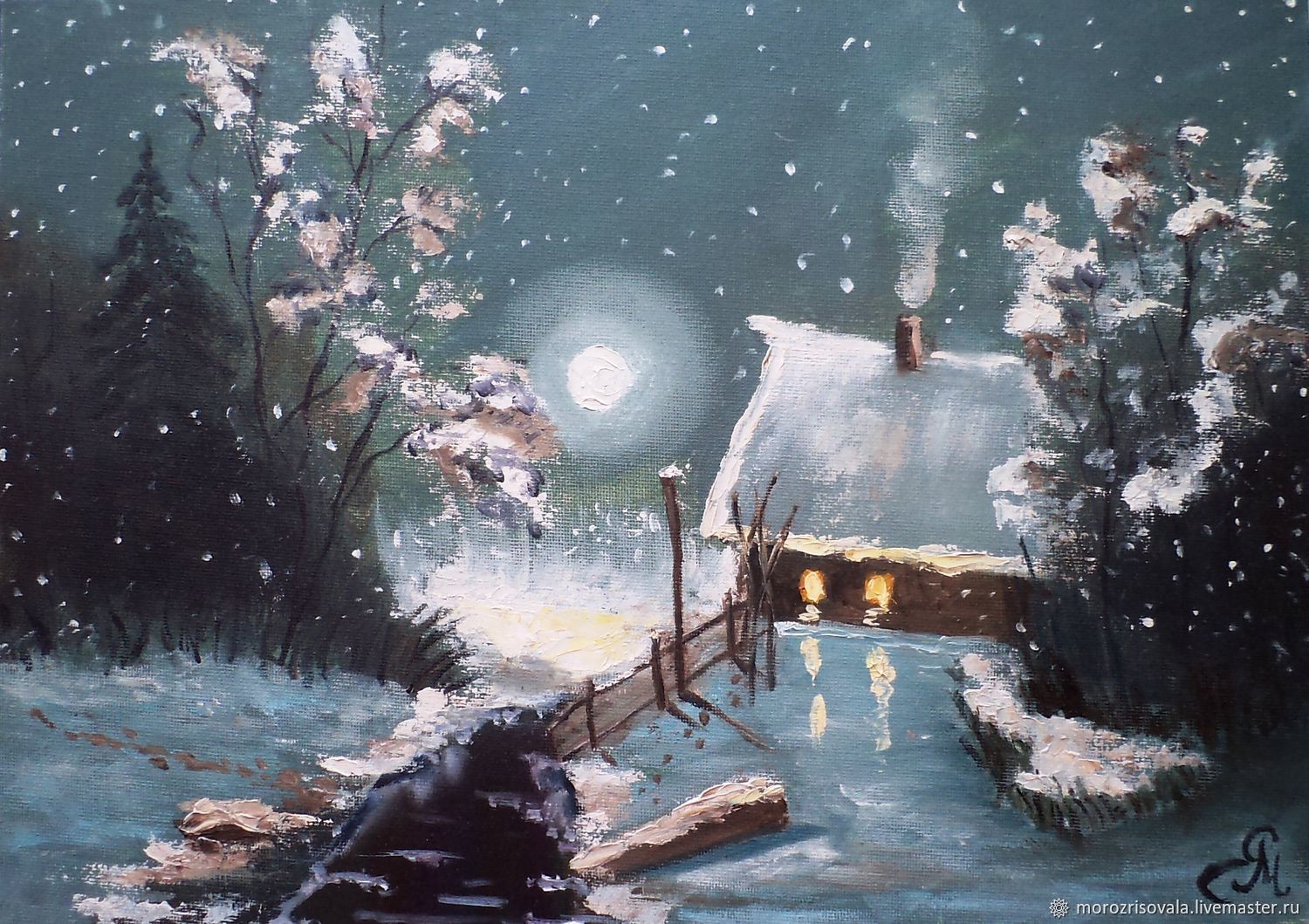 Последняя ночь рождества. Зимние картины. Зимняя ночь в живописи. Рождественская ночь живопись. Картина зимний пейзаж.
