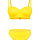 Купальник "Sea Shell bikini" желтый. Купальники. Vardanush. Ярмарка Мастеров.  Фото №4
