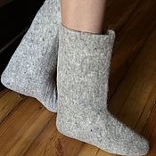 Аксессуары handmade. Livemaster - original item Felted Merino socks. Handmade.