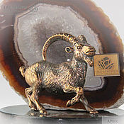 Подарки к праздникам handmade. Livemaster - original item Bronze mountain goat 