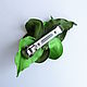 Заколка автомат цветок для волос Greenery зеленая салатовая. Заколки. De-Si-Re          Юлия Ру. Ярмарка Мастеров.  Фото №6