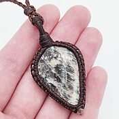 Украшения handmade. Livemaster - original item Brown pendant sunstone natural pendant on a cord. Handmade.