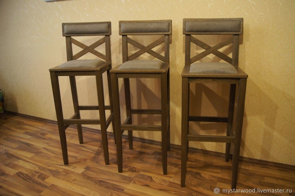 Фото по запросу Деревянные барные стулья
