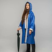Одежда handmade. Livemaster - original item Raincoat with Hood Black Women`s Stylish Lightweight Light. Handmade.