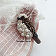 'Jewel bronze' bird brooch, Brooches, Eniseisk,  Фото №1