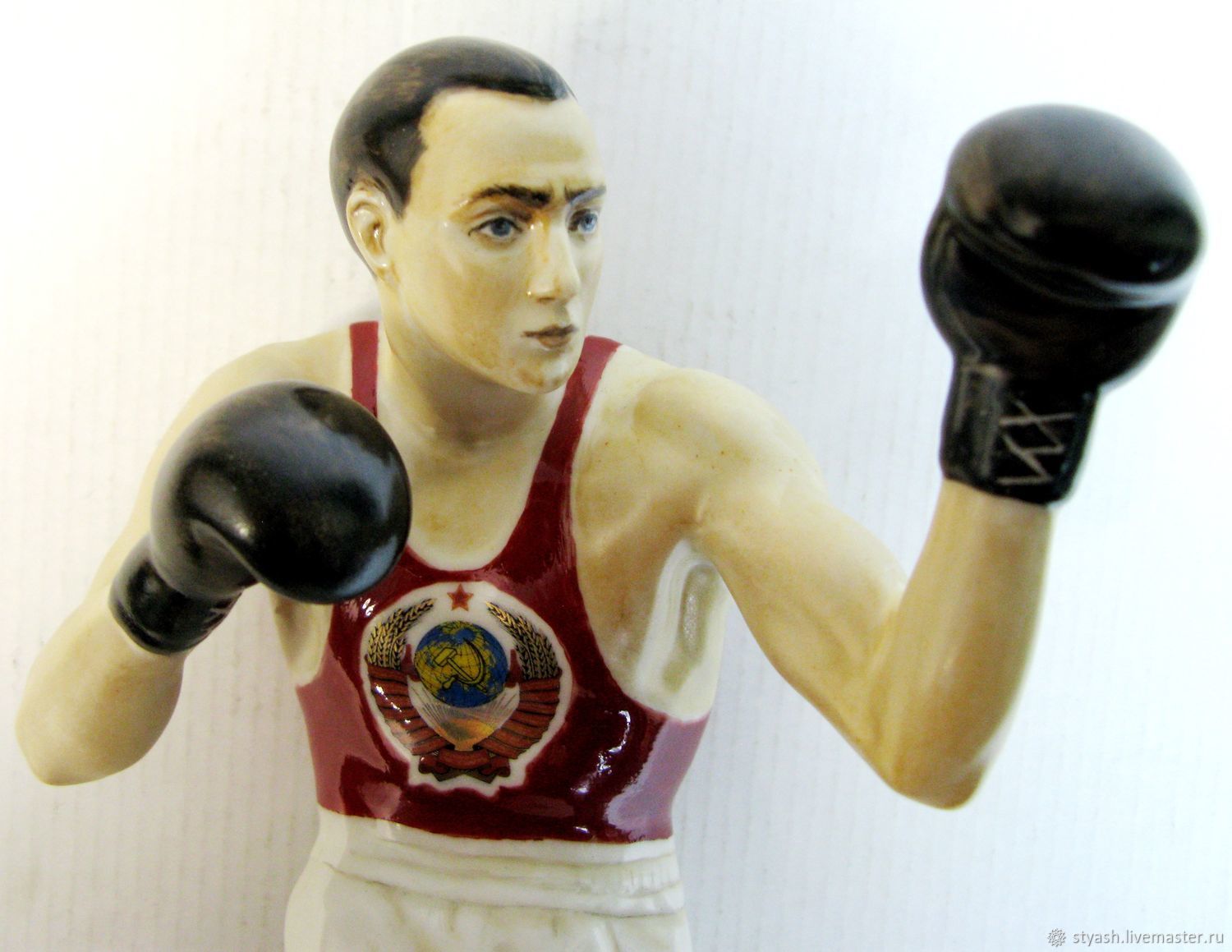 Фарфоровая статуэтка: " Боксёр " (роспись) в интернет-магазине на ...