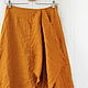 Skirt in the style of boho made of linen mustard color. Skirts. LINEN & SILVER ( LEN i SEREBRO ). Ярмарка Мастеров.  Фото №4