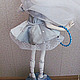 Авторская кукла"Девочка на шаре". Статуэтки. Ариша. Ярмарка Мастеров.  Фото №5