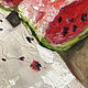 Watermelon, fruit still life, kitchen painting, fruit. Pictures. myfoxyart (MyFoxyArt). My Livemaster. Фото №4