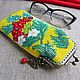 Estuche para gafas de perlas con fermuarom 'mundillo'. Eyeglass case. SilkArt Tatyana. My Livemaster. Фото №7