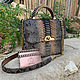 Elegant Python leather handbag, Classic Bag, Moscow,  Фото №1