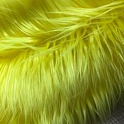 Материалы для творчества handmade. Livemaster - original item Artificial Llama fur HD-9 light green 50h85 cm. Handmade.