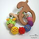 Order Beech rodent-rattle Pear. Very big ears (verybigears). Livemaster. . Gift for newborn Фото №3