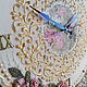 Classic Rose Garden Clock. Watch. Dekupaj from Elen Kor. Online shopping on My Livemaster.  Фото №2