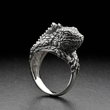 Украшения ручной работы. Ярмарка Мастеров - ручная работа Кольцо Игуана. Handmade.