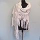 Knitted white shawl ' Snowflake '. Shawls. vyazanaya6tu4ka. Online shopping on My Livemaster.  Фото №2