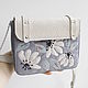 Crossbody bag, Small leather for women, with hand embroidery. Crossbody bag. DomCherry. My Livemaster. Фото №4
