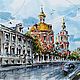 Графика маркерами Храмы и улицы Москвы. Картины. Ольга Крутова (ART-OK). Ярмарка Мастеров.  Фото №4