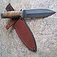 Knife dagger 'Highlander-1' Damascus birch bark. Knives. Artesaos e Fortuna. My Livemaster. Фото №6