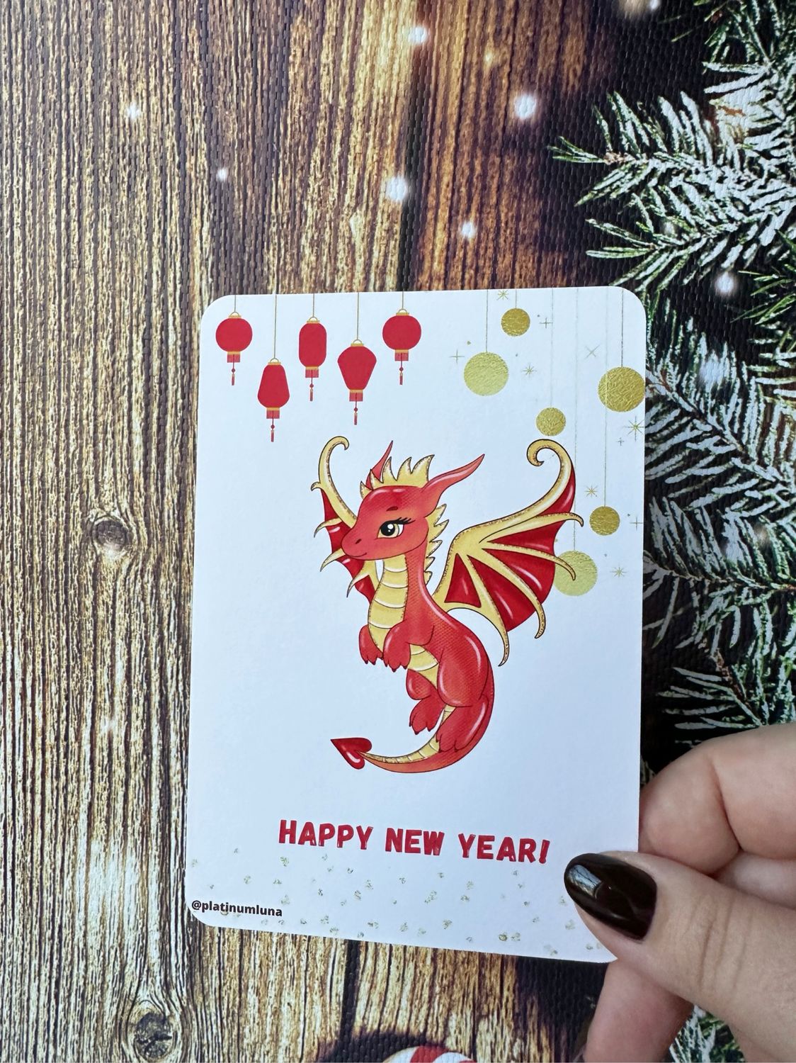 Наступающий новый год Дракона - Открытки - С ПОЖЕЛАНИЯМИ