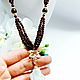 Necklace with garnet 'Glass of Burgundy wine'. Necklace. Magical Beauty Gems. My Livemaster. Фото №4