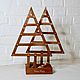 Double-sided table Christmas tree with a set of wooden stars. Tree. Masha Meyer. Online shopping on My Livemaster.  Фото №2
