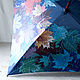 Umbrella with hand-painted square shape 