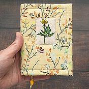 Канцелярские товары handmade. Livemaster - original item Notebook with beautiful inserts Sunny (A6, 70 light sheets). Handmade.