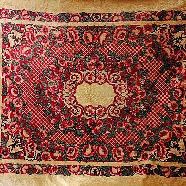 Винтаж ручной работы. Ярмарка Мастеров - ручная работа Винтаж: Скатерть Покрывало плюш СССР. Handmade.