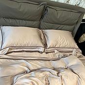 Комплект постельного белья с принтом из сатина LUX