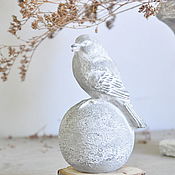 Для дома и интерьера handmade. Livemaster - original item Bird on a ball of concrete Provence Vintage home and garden. Handmade.